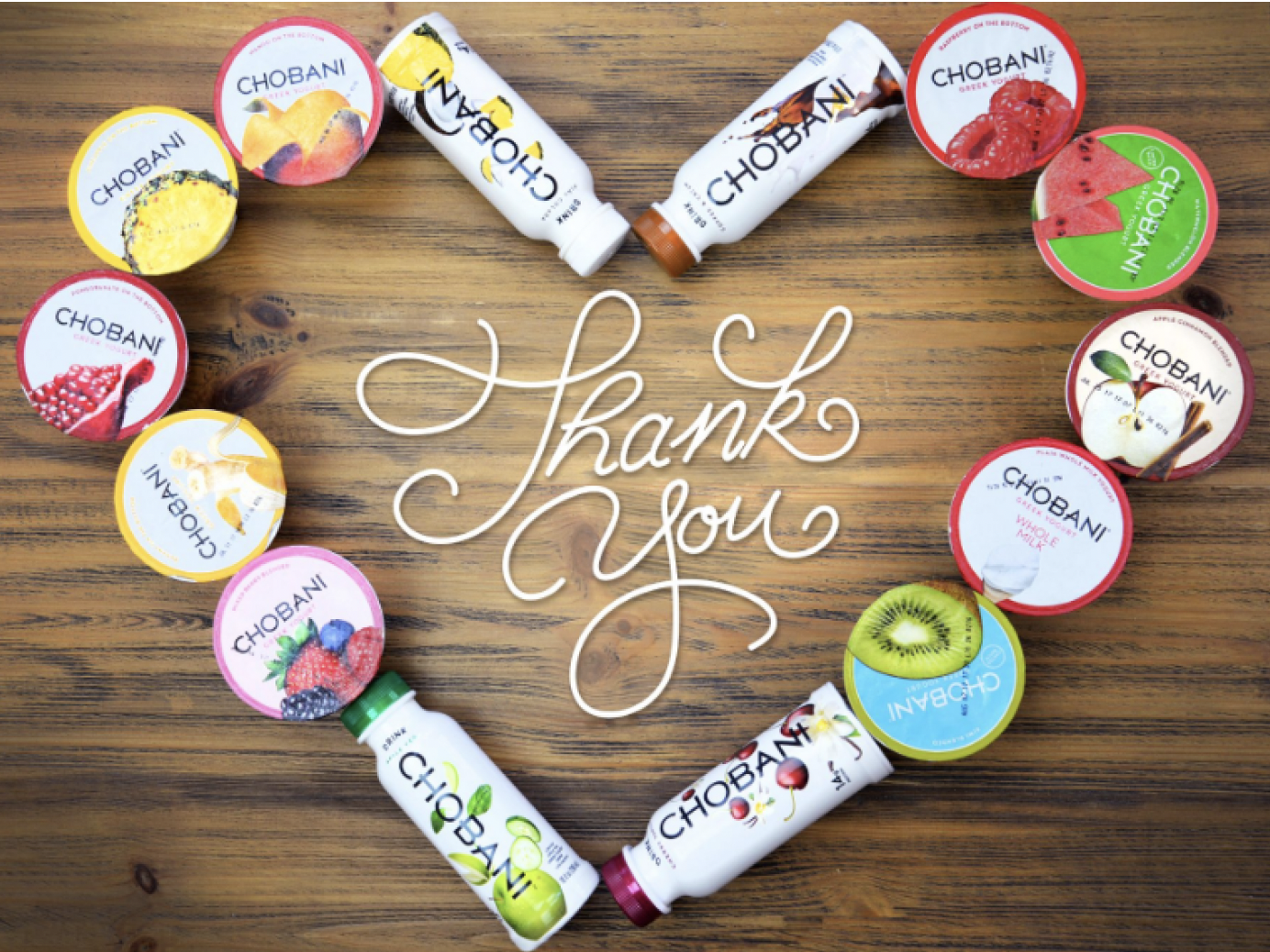 Chobani CPG brand products makes hearth shape